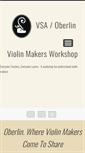 Mobile Screenshot of oberlinviolinmakers.org